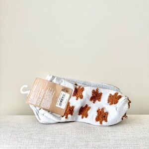 American Eagle 3-Pack Teddy Bear Shortie Socks – NWT  Brown Bear Patterned Socks